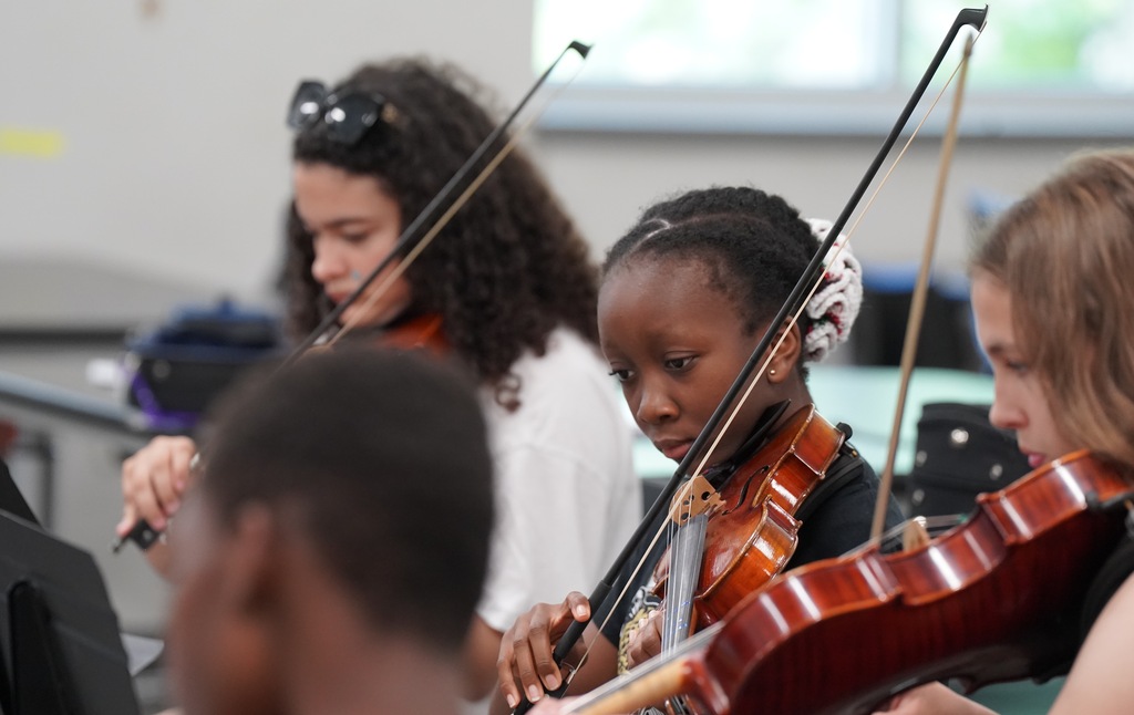 Students participate in orchestra camp