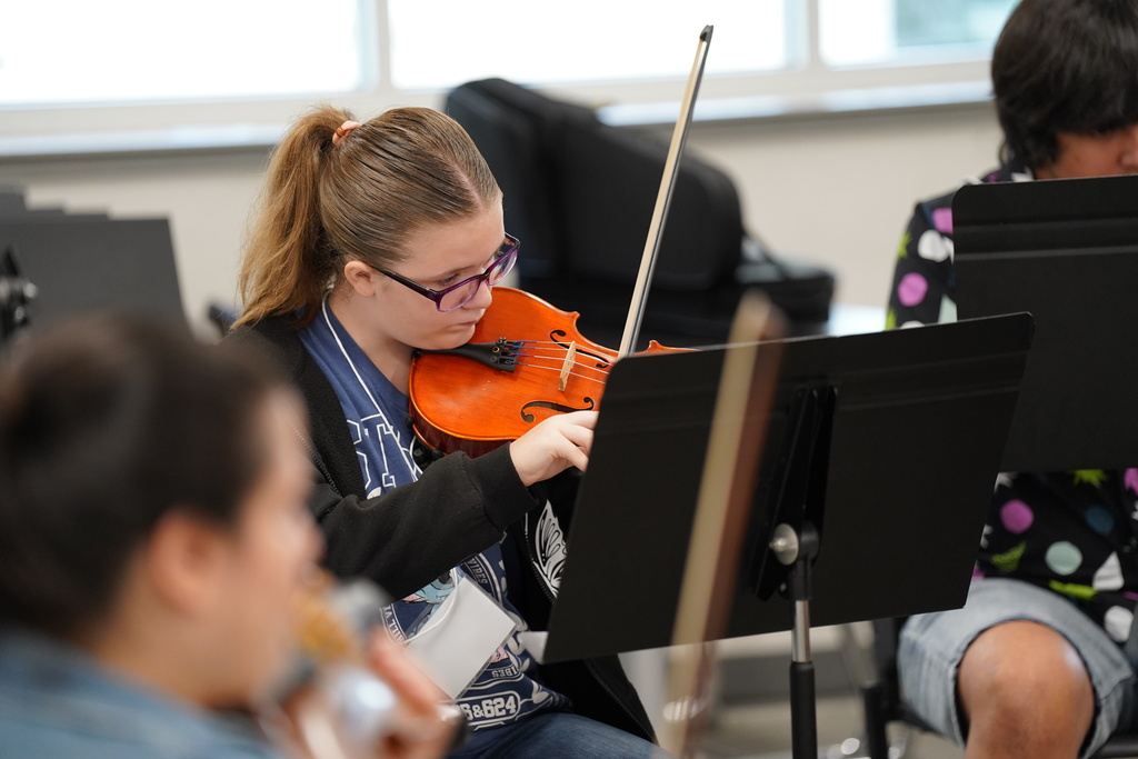 Students participate in orchestra camp