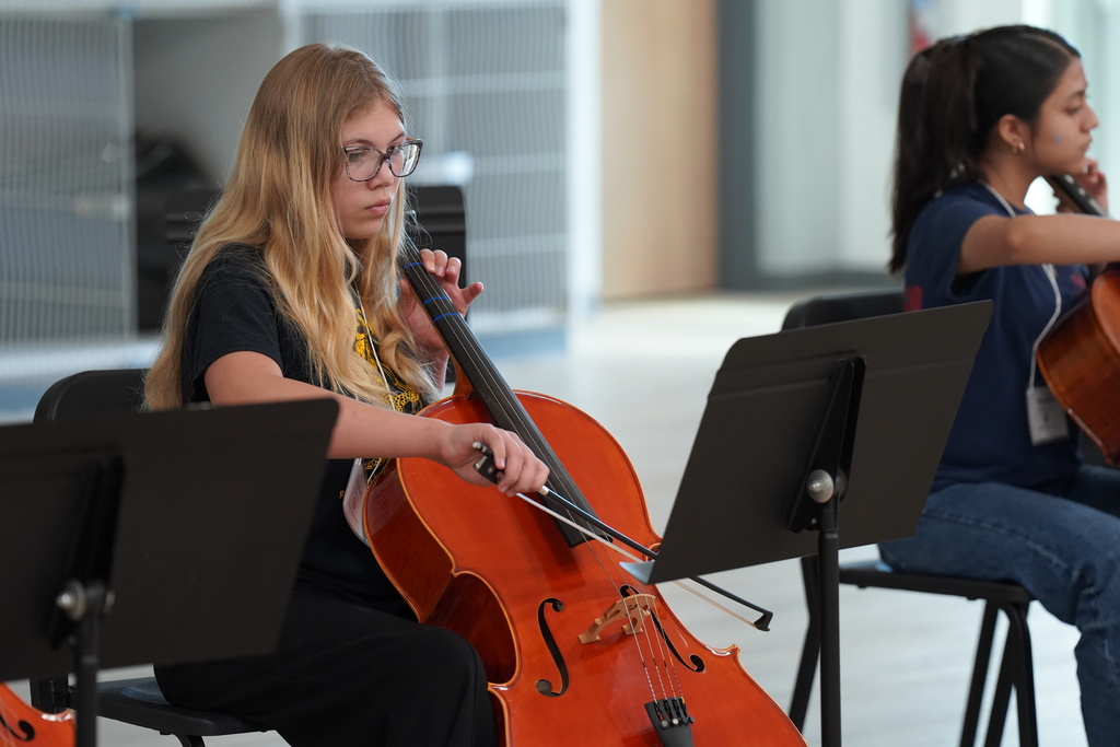 Students participate in orchestra camp