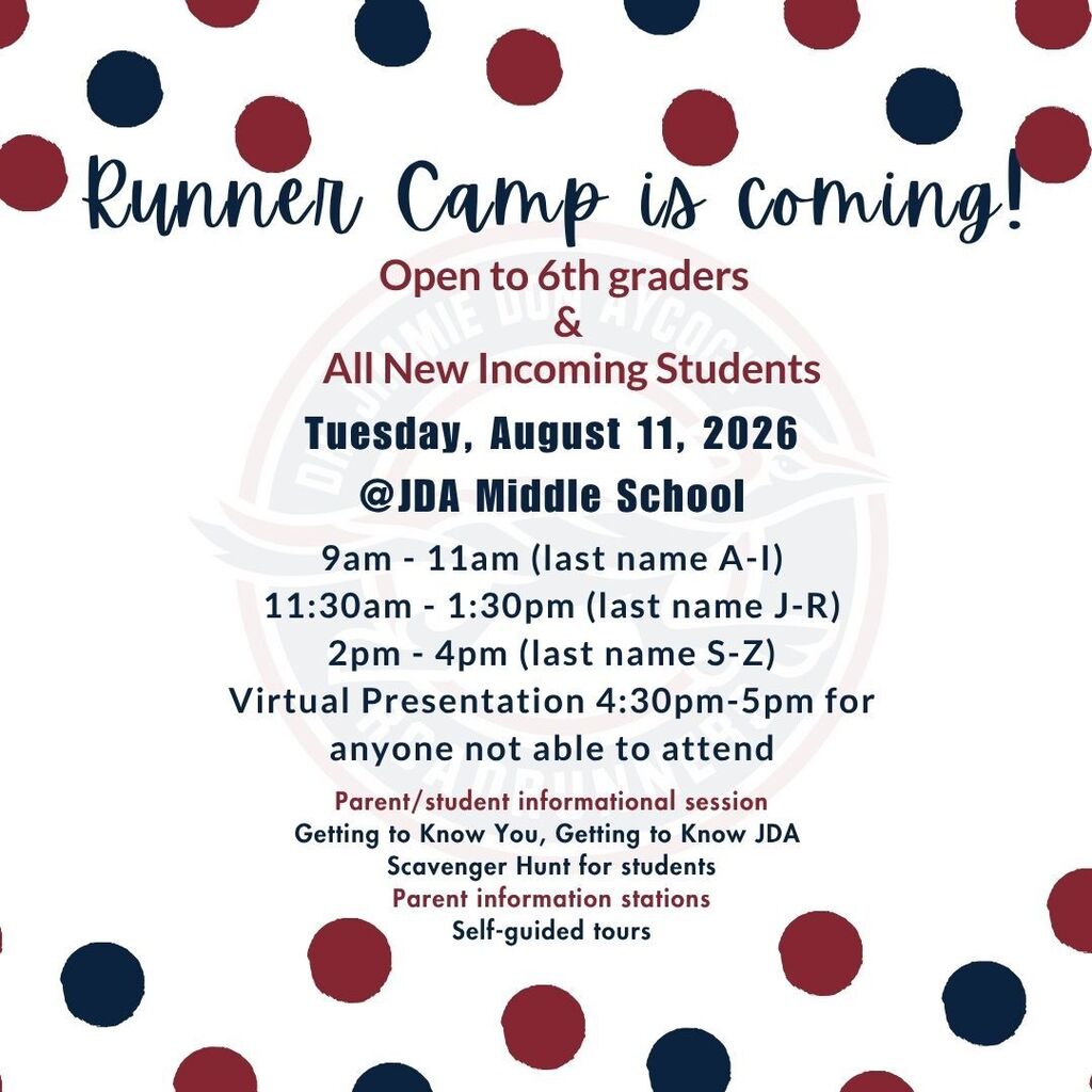 Runner Camp Schedule