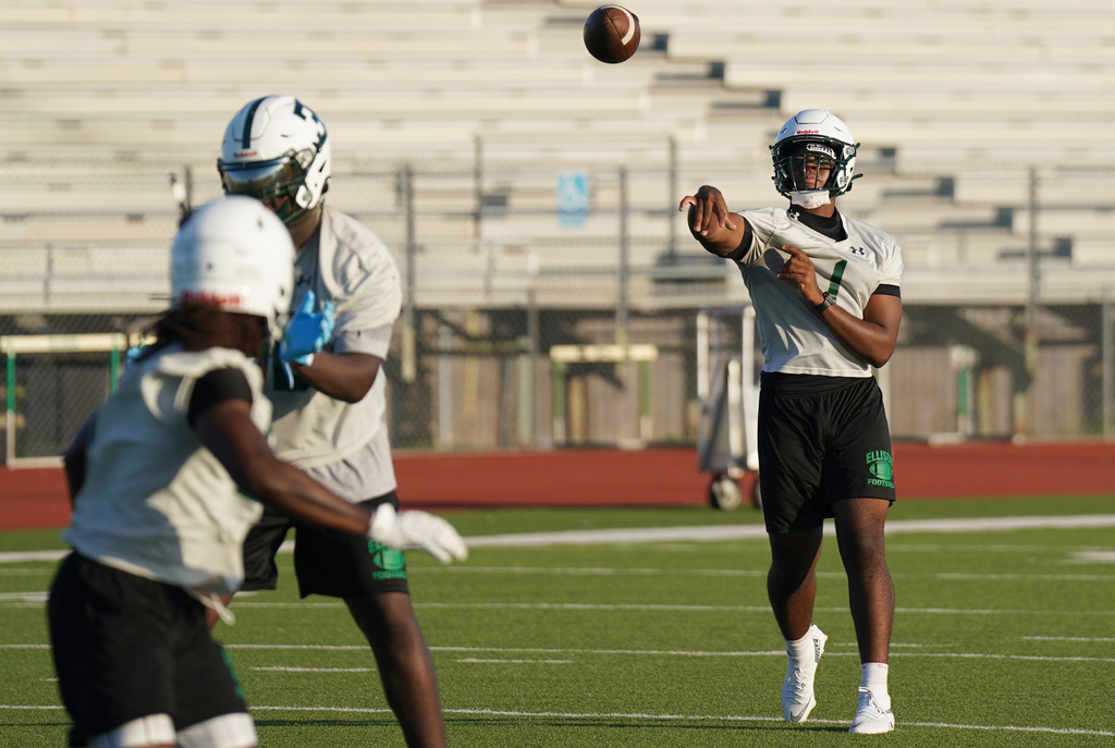 Ellison football practice