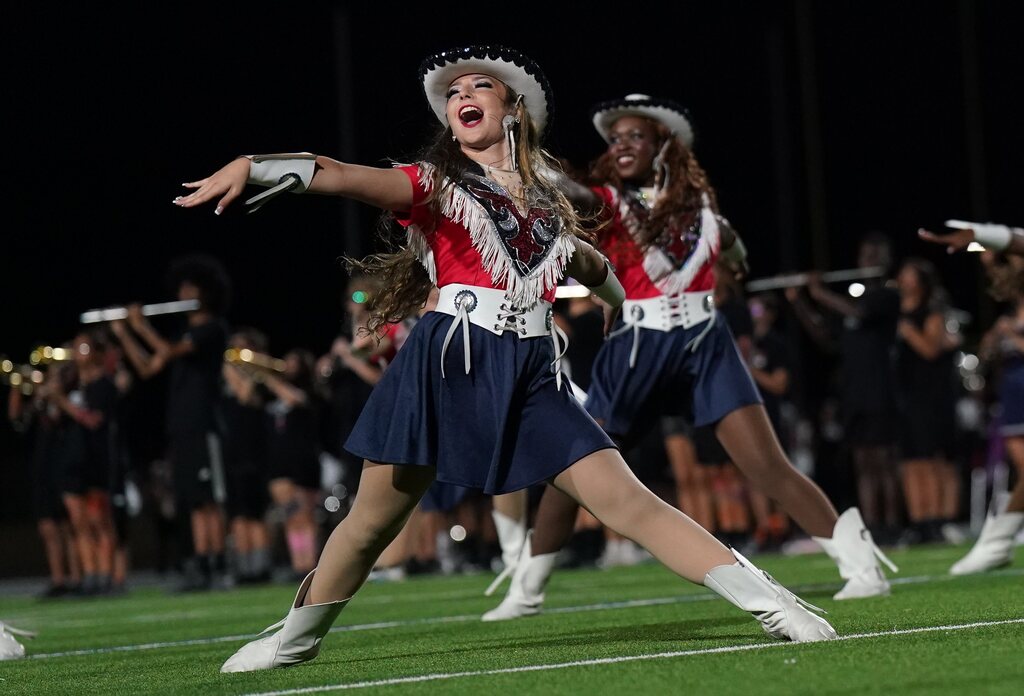 CHS TopCats dance team at Searles Stadium Friday