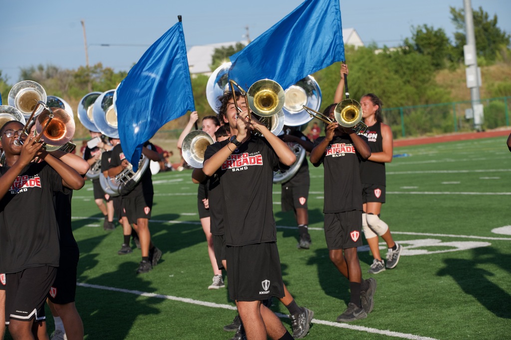 HHHS band at Hood Stadium