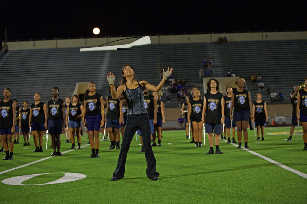 Shoemaker color guard Friday at Buckley Stadium