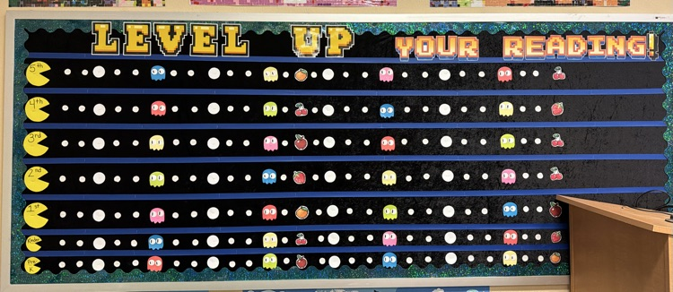 Reading Log PAC-MAN board 
