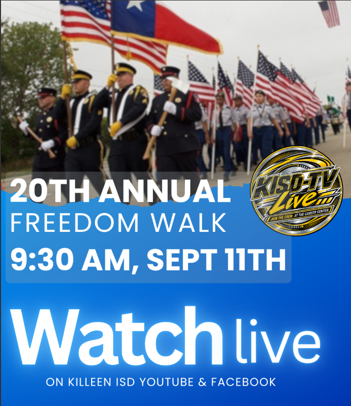 KCC AV Production students broadcasting live from the 20th Annual Freedom Walk