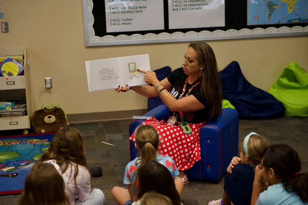 Meadows librarian Katrina Schoenrock