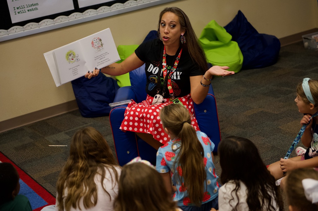 Meadows librarian Katrina Schoenrock