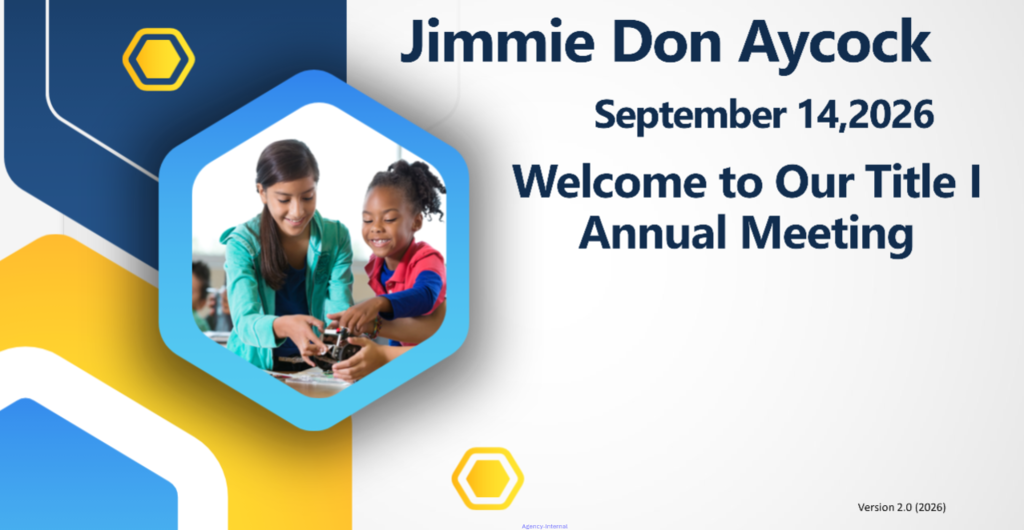 JDA Title 1 Meeting