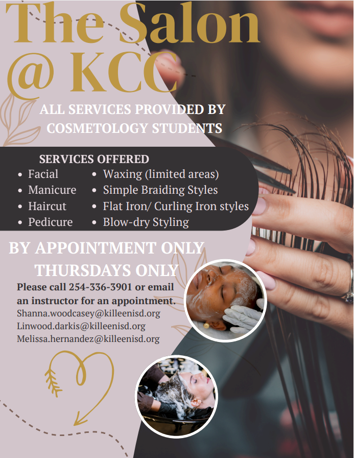 Flyer for The Salon @ KISD Career Center