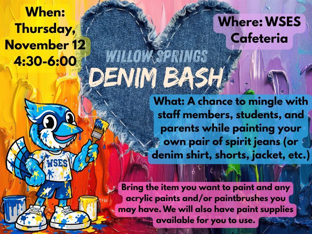 denim bash flyer