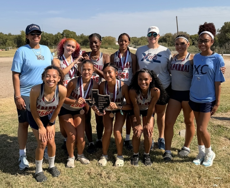 Chaparral girls cross country team poses