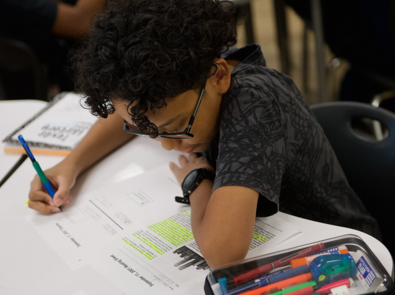Smith MS seventh-grader studies 9/11 timeline