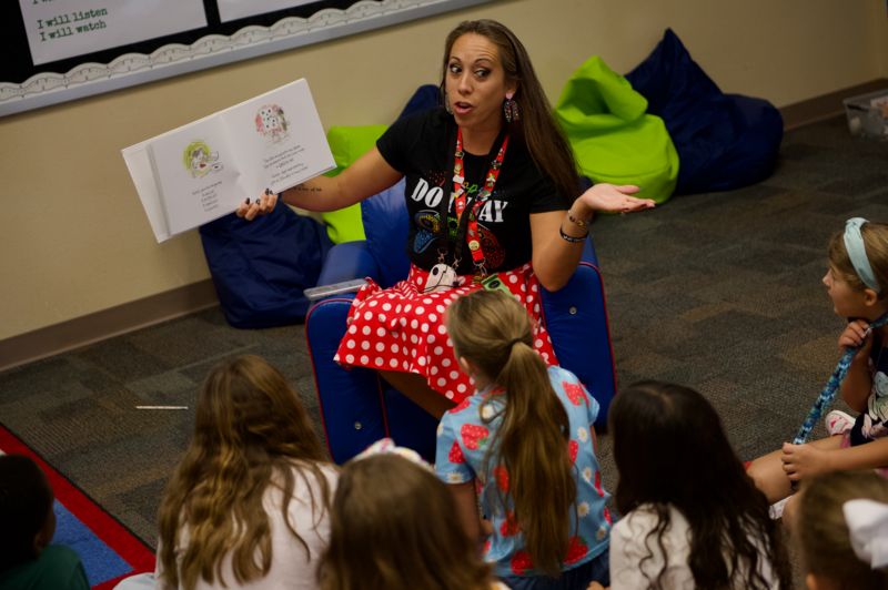 Meadows librarian Katrina Schoenrock
