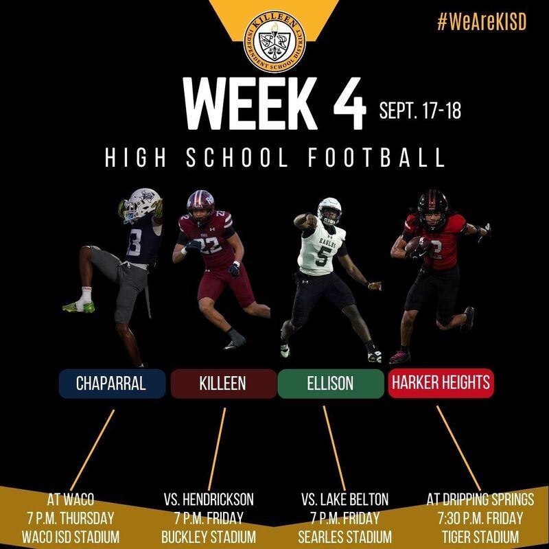 Week 4 football matchups graphic