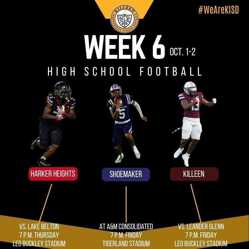Week 6 football schedule