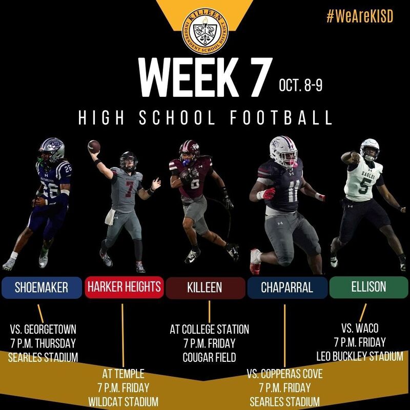 Week 7 football schedule
