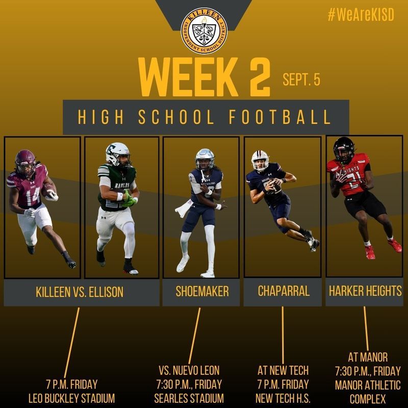 Week 2 football graphic