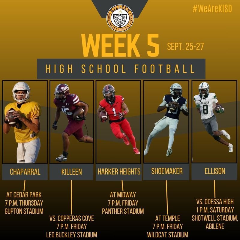 Week 5 football schedule