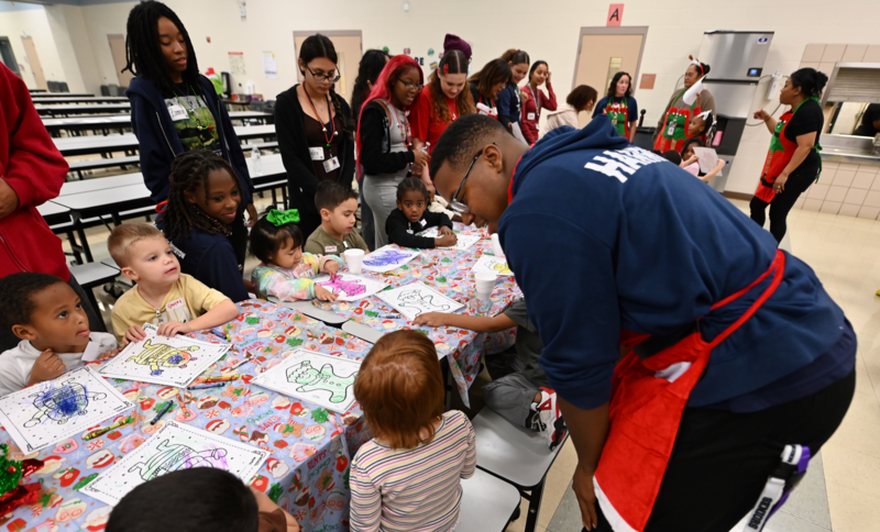 Shoemaker volunteers at Iduma