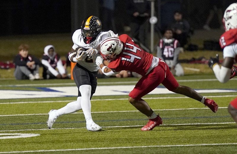 Making a tackle for the Knights