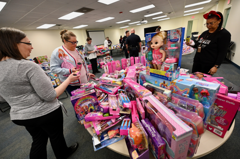 Blue Santa toy drive 2025