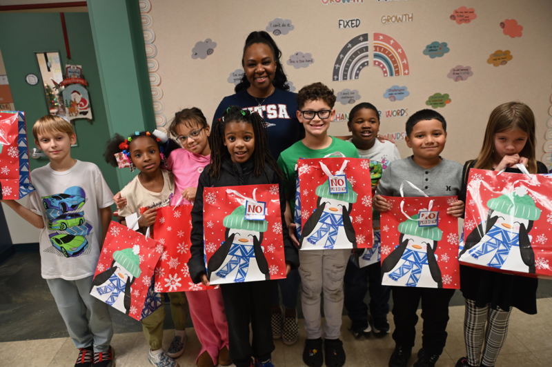 Ira Cross ES gift giving 2025