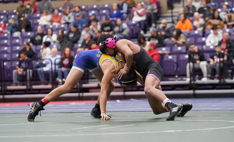 EHS wrestler at District