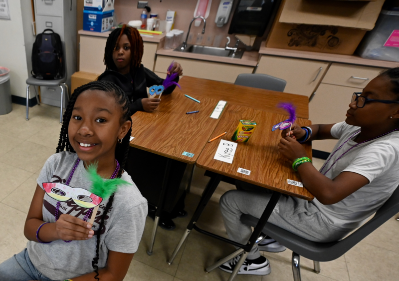 Mardi Gras lesson Ira Cross ES