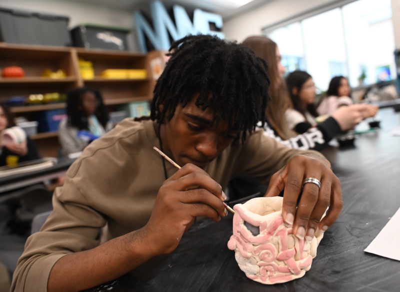 Nolan MS advanced art class