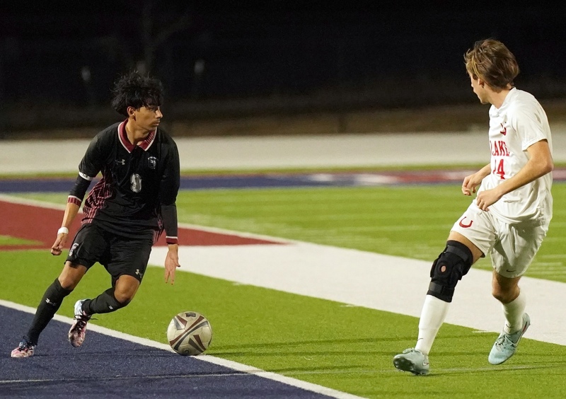Chaparral boys soccer player with the ball