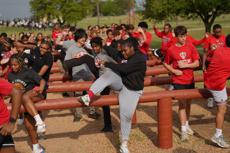 HHHS athletes at basic training