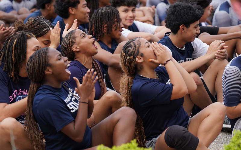 SHS athletes at basic training