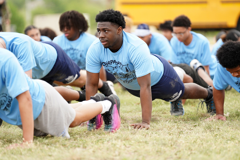 CHS athlete at basic training