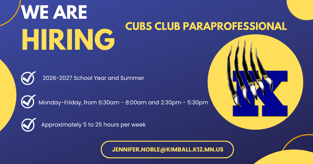 Cubs Club Paraprofessional
