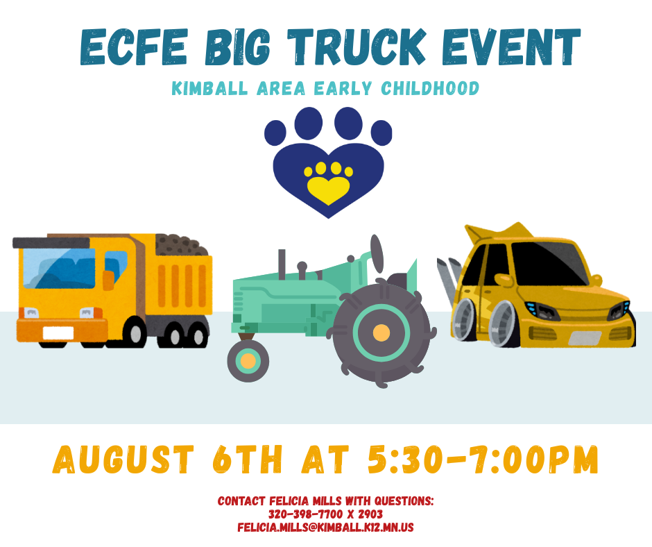 ECFE Big Truck Event August 6th