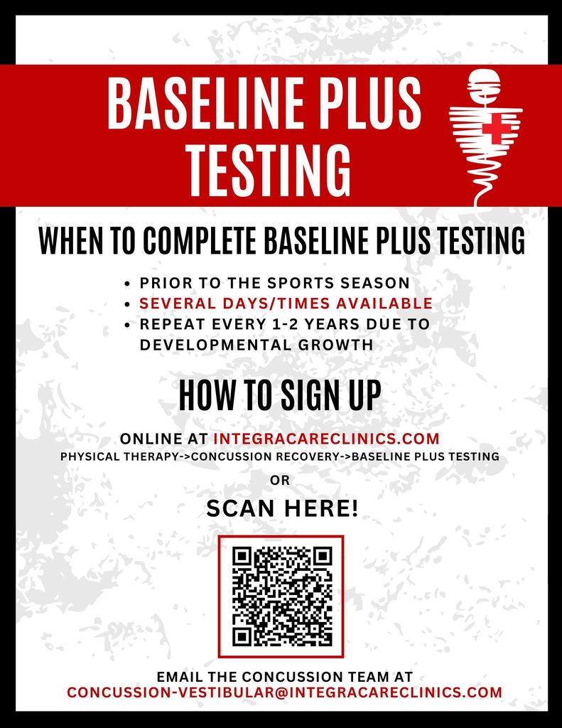 Concussion Baseline Testing - Sept. 14, 2025