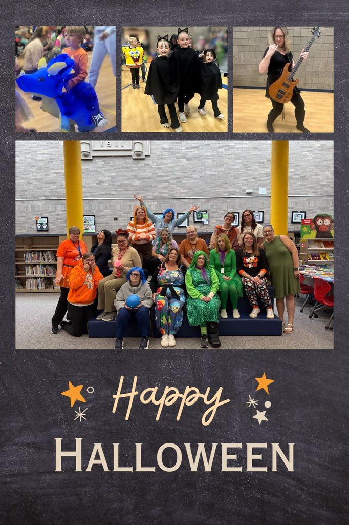 Orange Organic Happy Halloween Photo Collage