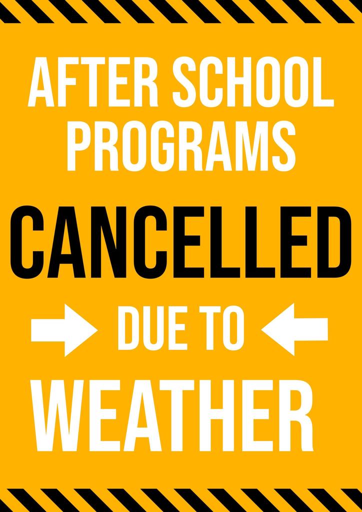 Activities Canceled on Nov. 25