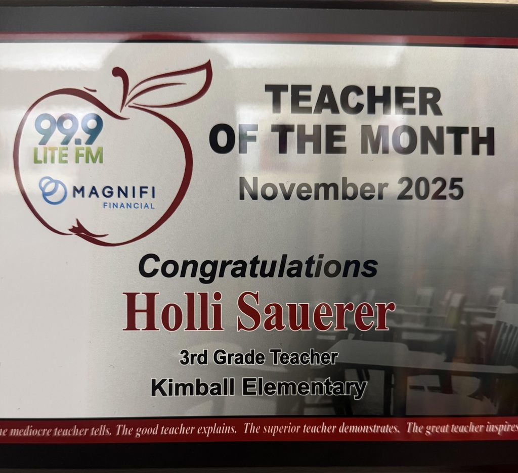 teacher of the month november 2025 plaque