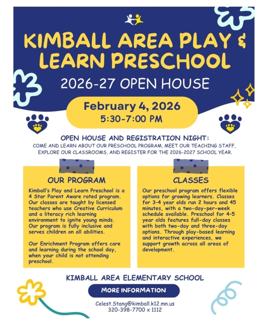 Preschool Open House- Feb. 4, 2026