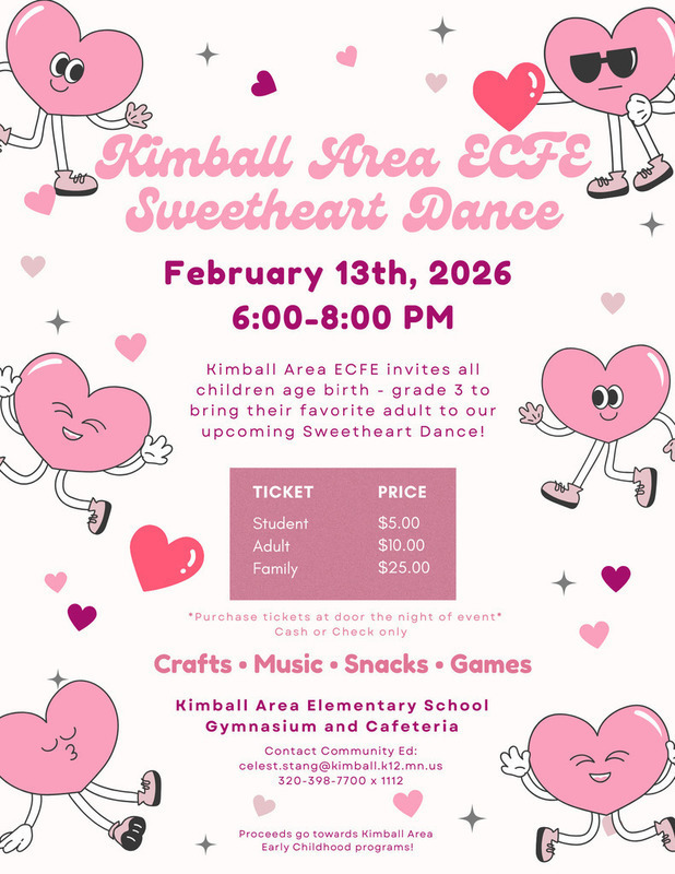 Sweetheart Dance - Feb. 13, 2026