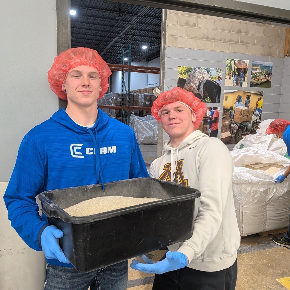Seniors at Feed My Starving Children