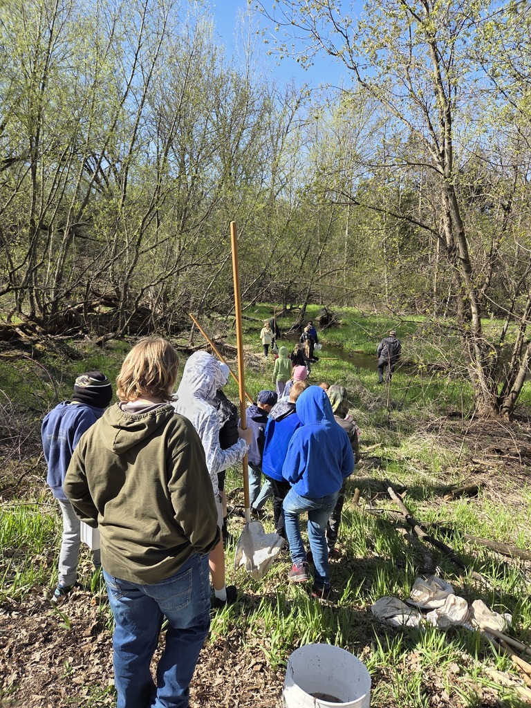 students walking on a nature trail