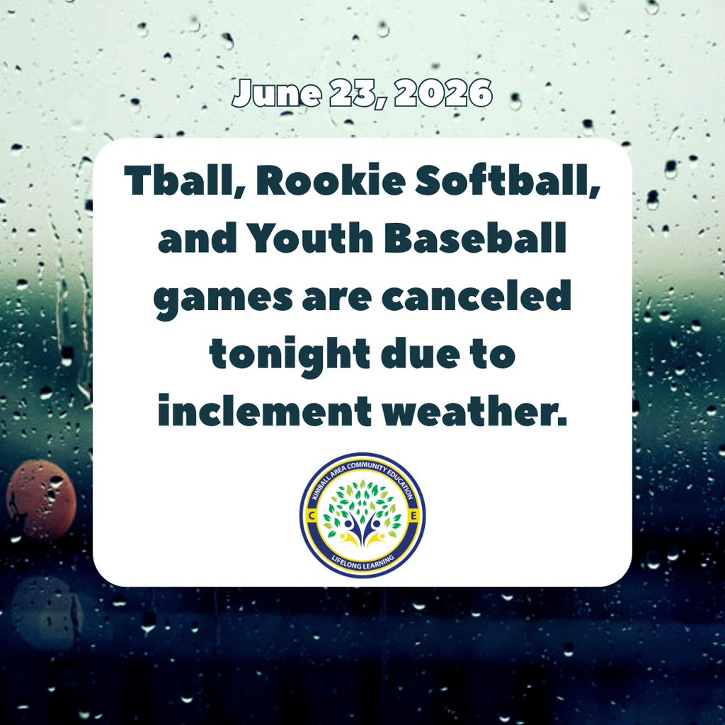Practice and Games Canceled 6/23