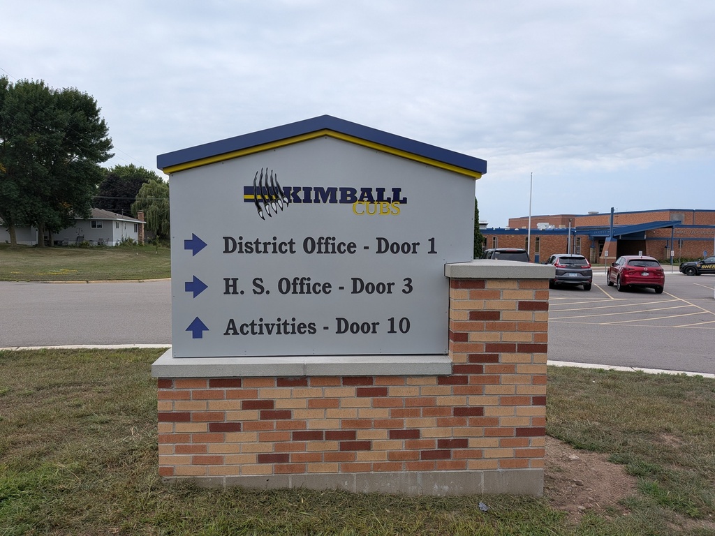 Directional sign for KAHS