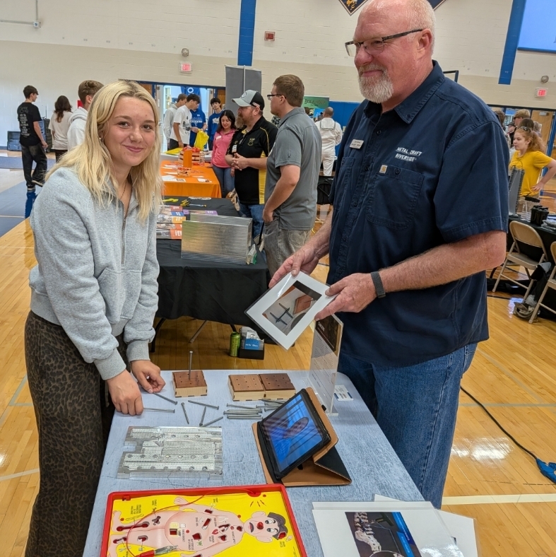 Student at Big Lake Career Fair