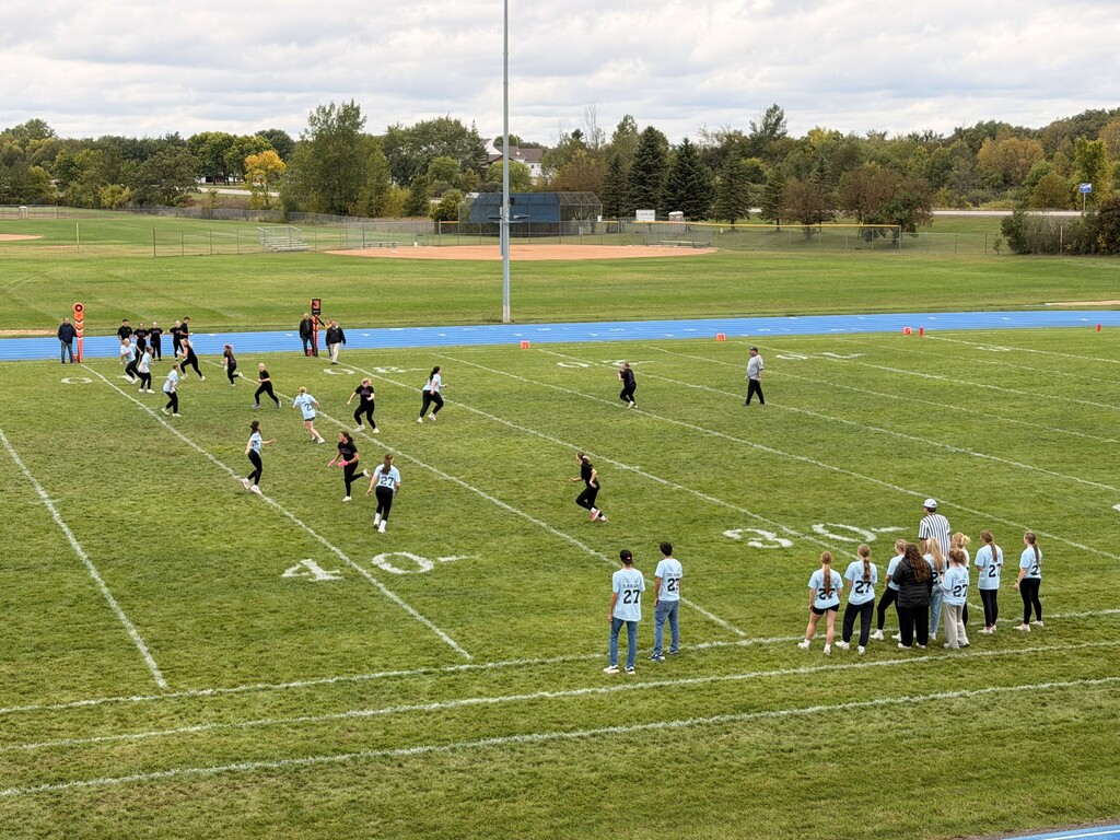 2026 Homecoming Powderpuff Football game action shot