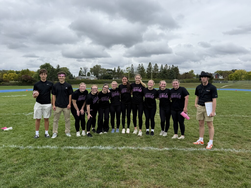 Junior Girls Powderpuff Football group photo