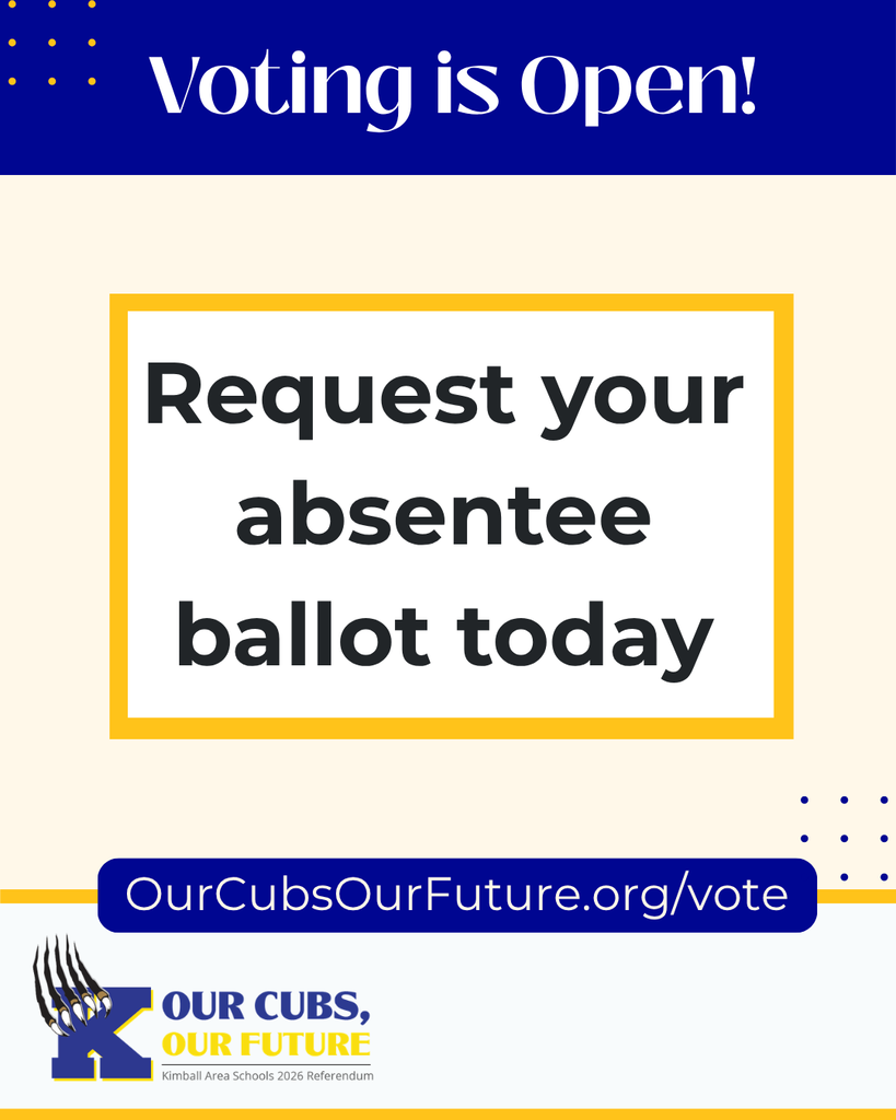Voting is open; request your absentee ballot today